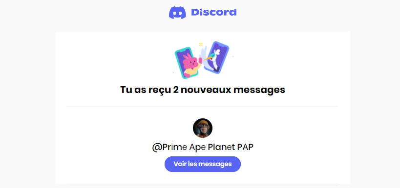 Message Discord arnaque NFT