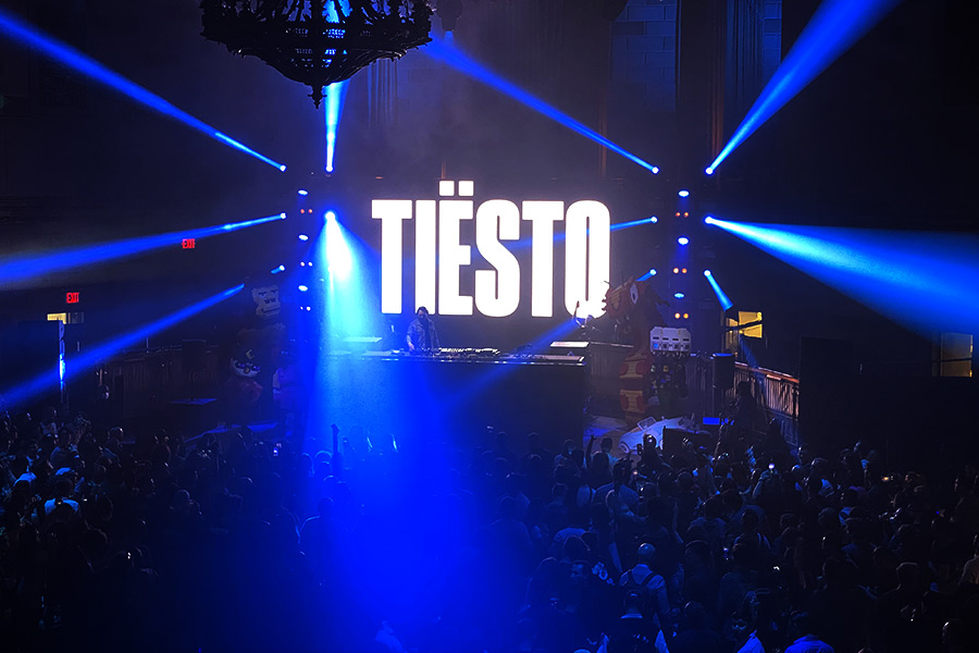 The famous DJ Tiësto held a private concert at Gotham Hall organized by The Sandbox