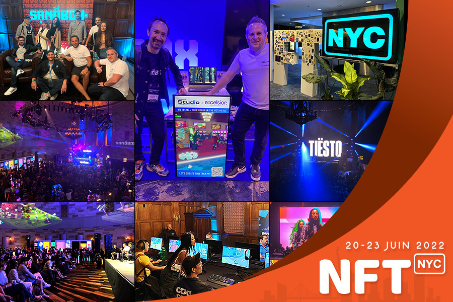NFT.NYC 2022 : Metaverse Studio x Excelsior exposent leurs savoir-faire sur le stand The Sandbox