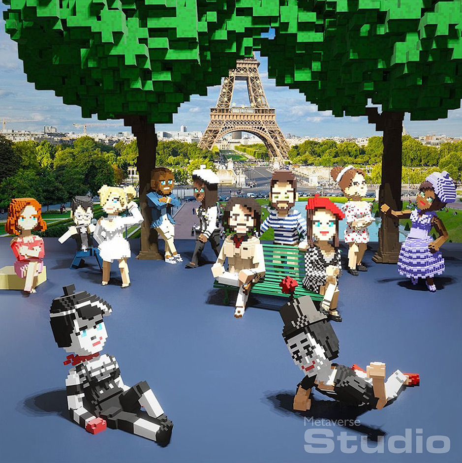 Collection d'avatars NFT Love In Paris