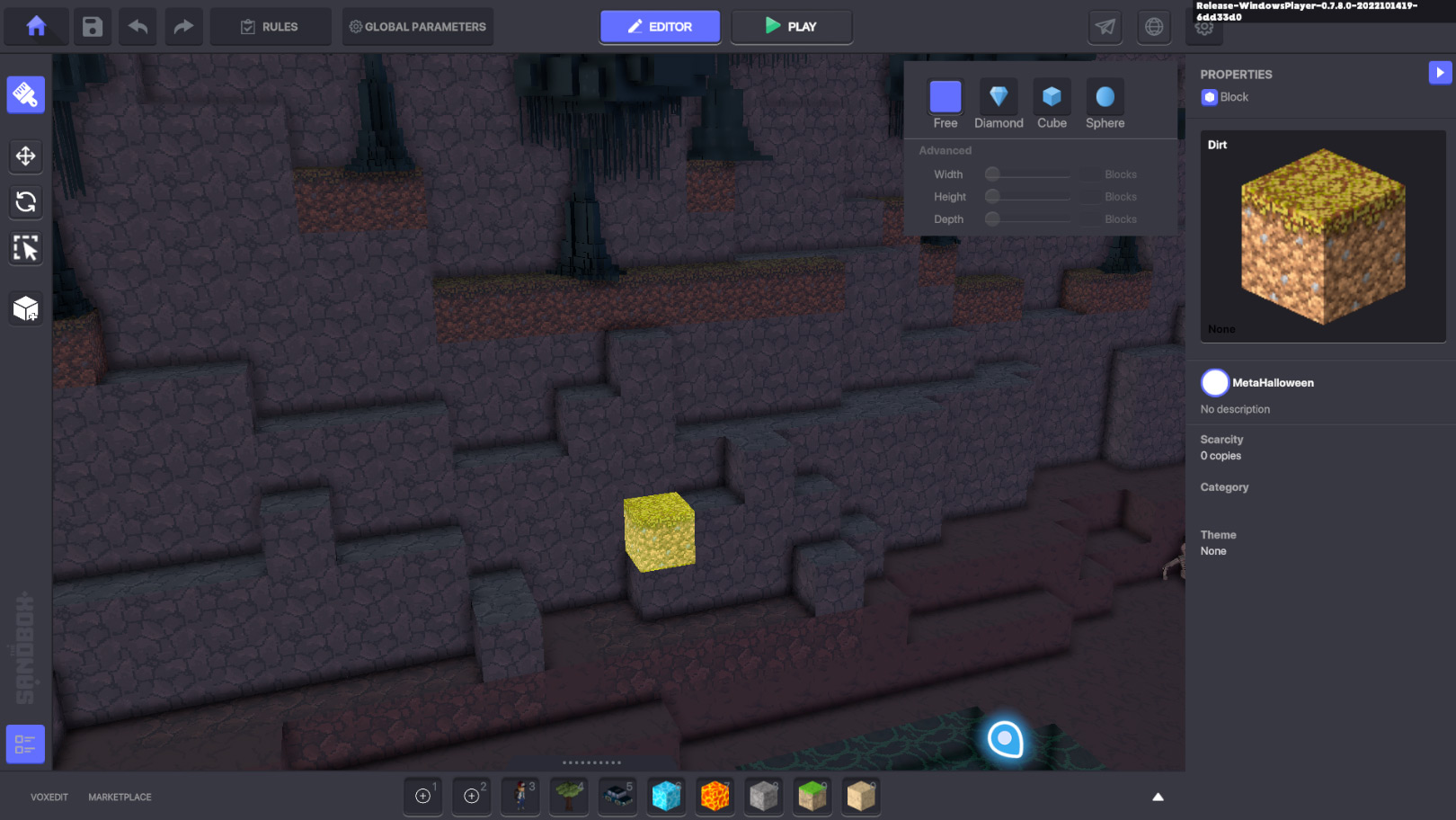 Terraforming d’une expérience The Sandbox Terraforming d'une expérience The Sandbox