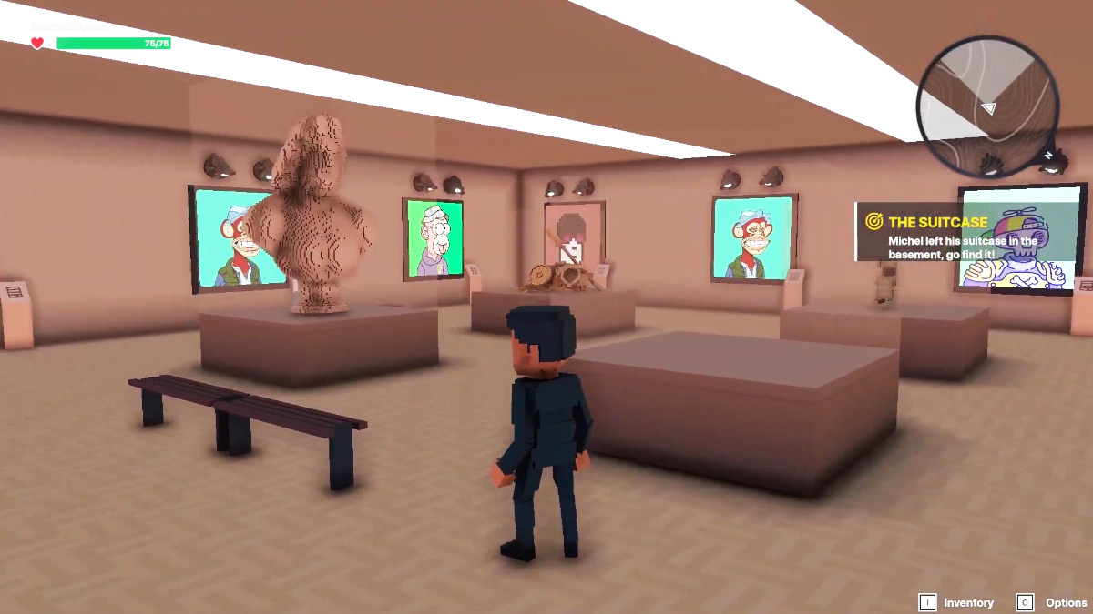 NFTs gallery on The Sandbox metaverse