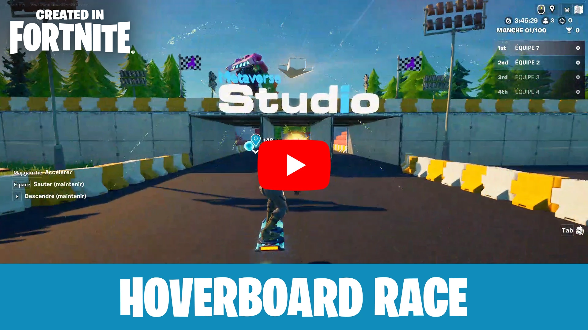 Jouer à Hoverboard Race sur Fortnite !
