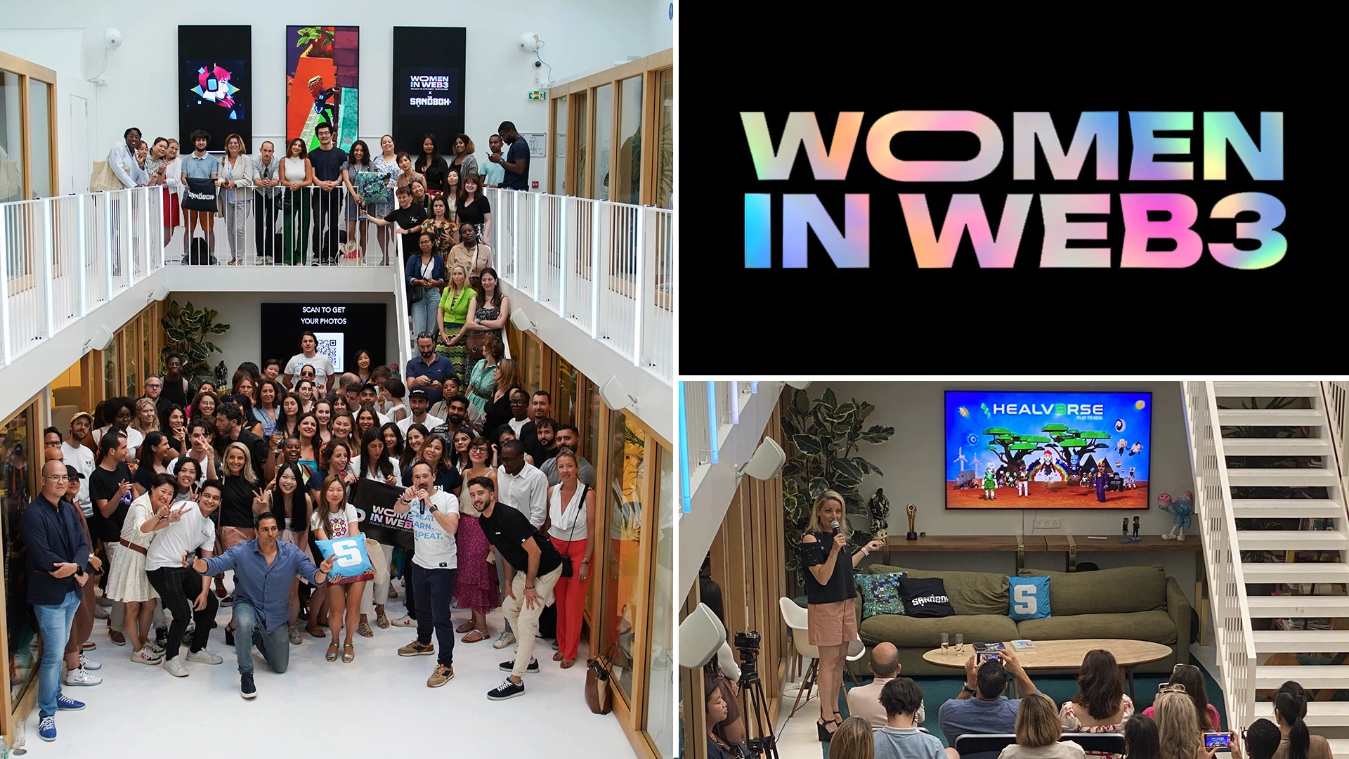 Présentation de HEALV3RSE à l’occasion des 1 ans de Women in Web 3 chez The Sandbox